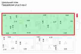 ЗАО, Можайский р-н, Гвардейская ул., д. 5, корп. 2, Цокольный этаж № 0